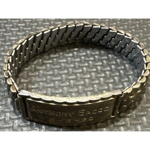 Vintage LA MODE Identification ID Expansion Bracelet *Monogrammed*